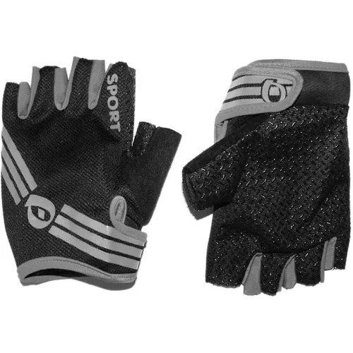 Перчатки велосипедные BP-ZYH-B08-СЕ цвет черно-серый