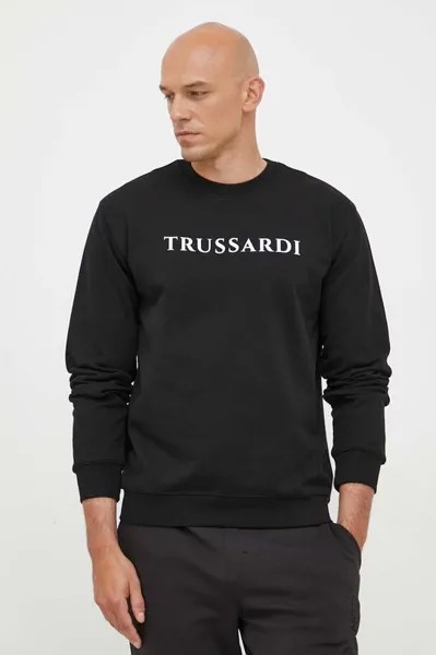 Толстовка из хлопка Trussardi, черный