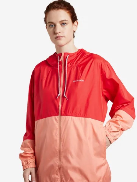 Ветровка женская Columbia Flash Forward Windbreaker, Plus Size, Красный