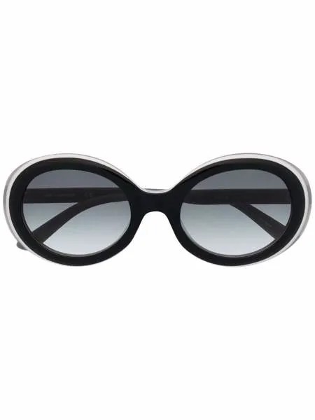 Karl Lagerfeld солнцезащитные очки Trilayer в овальной оправе