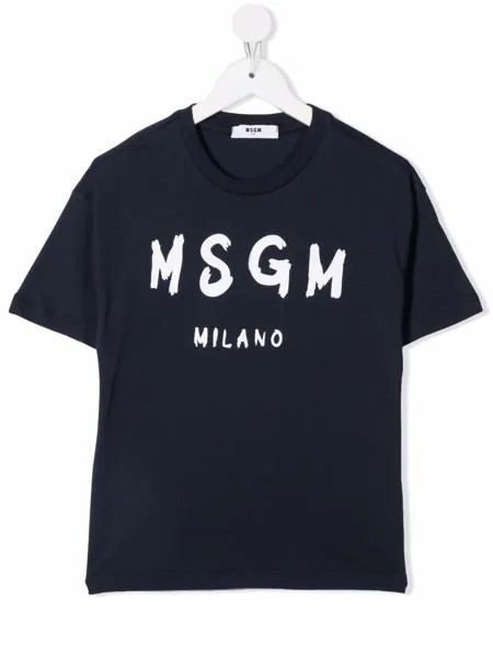 MSGM Kids футболка с логотипом