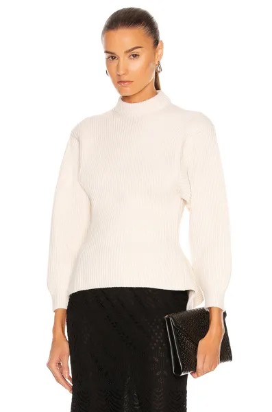 Свитер Alaïa Fitted Sculpted Long Sleeve, цвет Ivoire