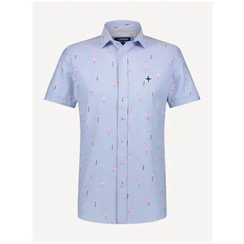 Рубашка, Цвет Голубой (Flamingo), Размер L