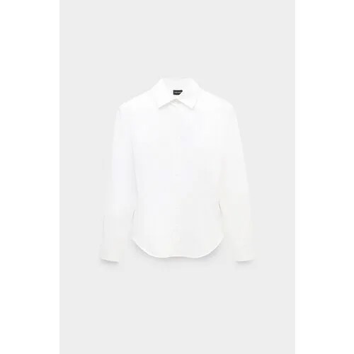Рубашка  Magda Butrym, классический стиль, прилегающий силуэт, длинный рукав, манжеты, размер S, белый