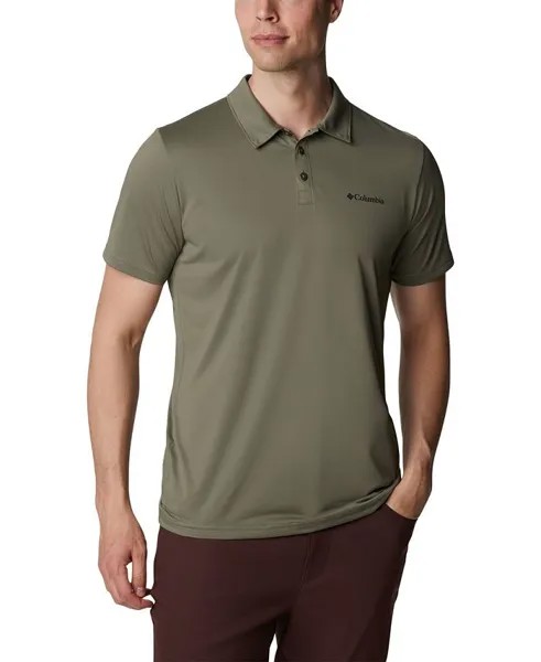 Мужская рубашка-поло для походов Columbia, зеленый