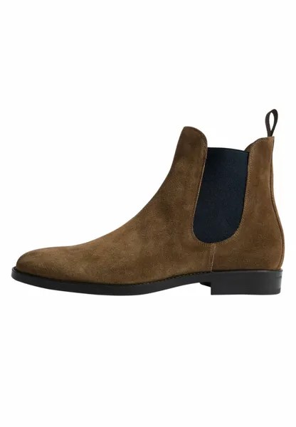 Ботильоны Giacomo Scarosso, цвет tobacco suede