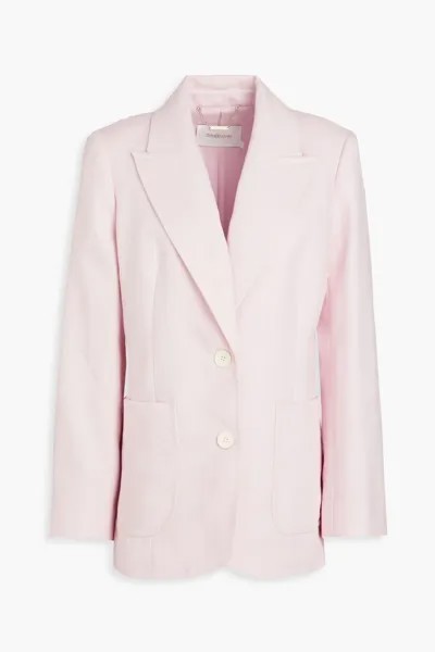 Льняной пиджак Slub Zimmermann, розовый