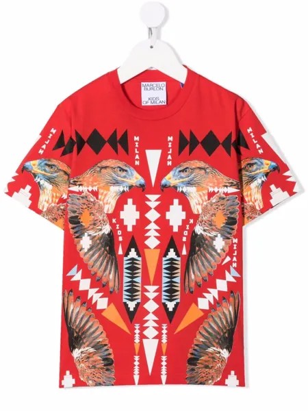 Marcelo Burlon County Of Milan Kids футболка Cross Falco