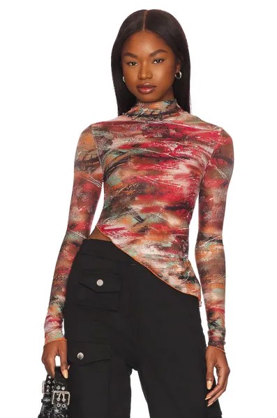 Топ superdown Maddison Mesh, цвет Red Multi