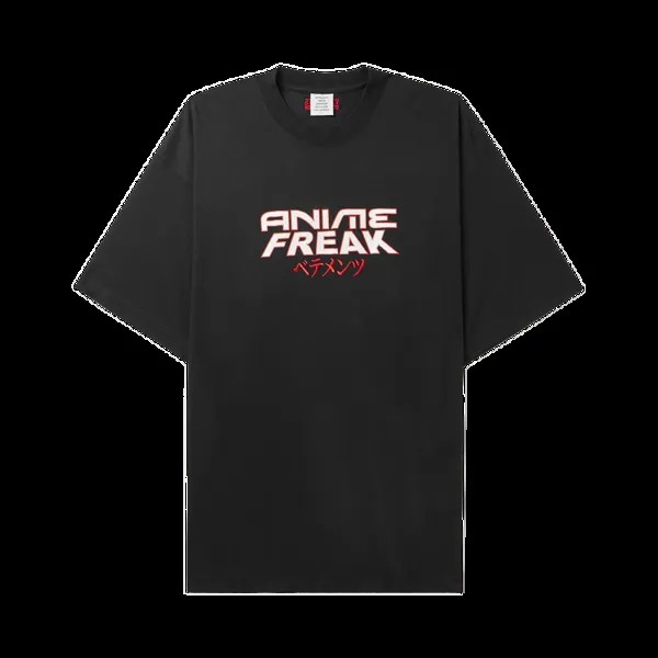 Футболка Vetements Anime Freak 'Black', черный