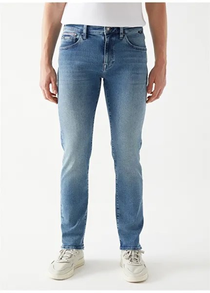 Узкие прямые мужские джинсовые брюки с нормальной талией Mavi