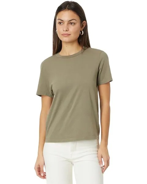Футболка Michael Stars Becca Crew Neck Tee, оливковый
