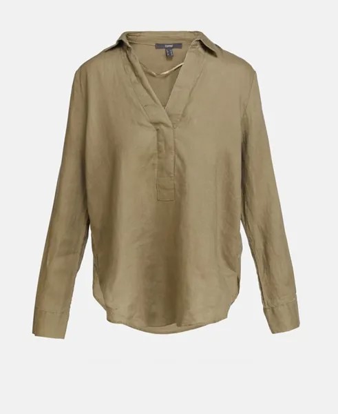 Льняная блузка Esprit Collection, цвет Moss