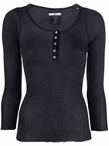 Isabel Marant Étoile топ Henley с U-образным вырезом