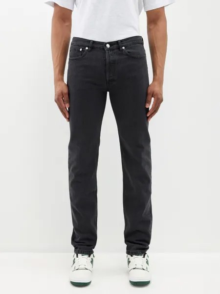 Прямые джинсы petit new standard A.P.C., черный