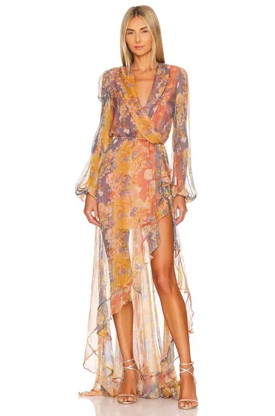 Платье CAROLINE CONSTAS Vivian Gown, цвет Ombre Summer Floral