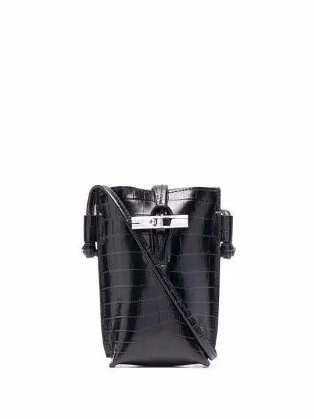 Longchamp мини-сумка Roseau Croco
