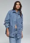 Короткая куртка Pull&Bear, синий