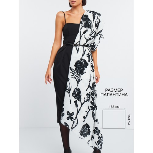 Шарф Vittoria Vicci, 185х150 см, one size, бежевый