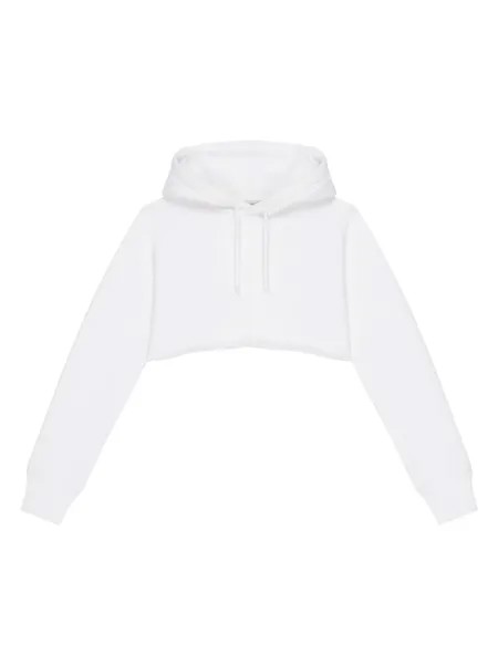 Укороченная худи из флиса Givenchy, белый