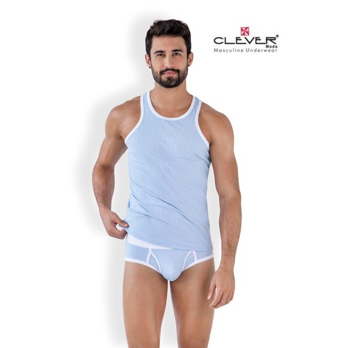 Майка спортивная CLEVER Moda, размер L, голубой