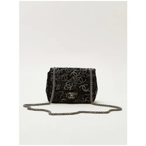 Ресейл сумка женская Chanel, Paris-Shanghai Pudong, Черный, Отличное