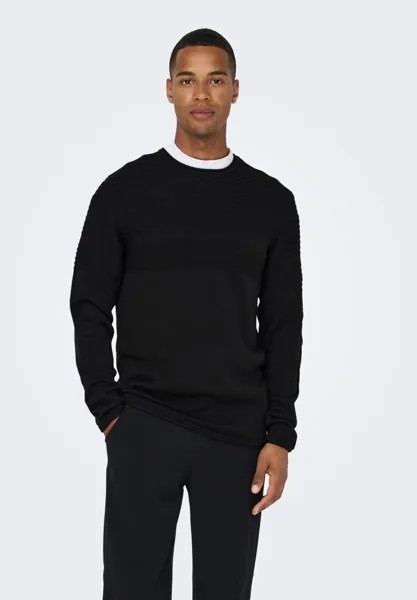 Свитер ONEBLADE CREW NECK Only & Sons, черный