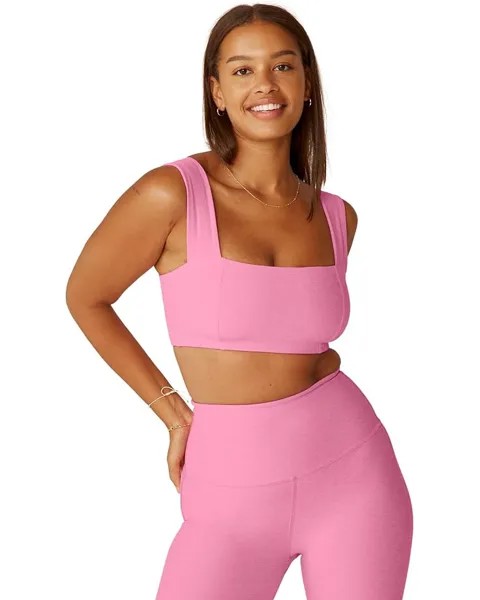 Бюстгальтер Beyond Yoga Spacedye Squared, цвет Pink Bloom Heather-2