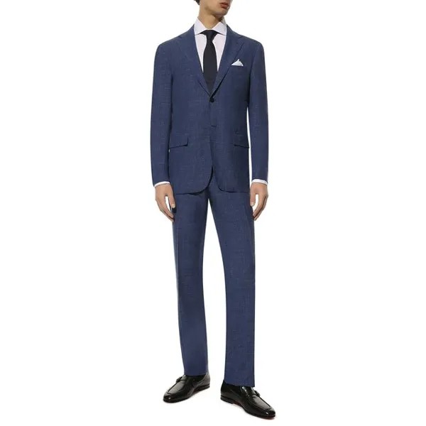 Костюм из шерсти и шелка Kiton