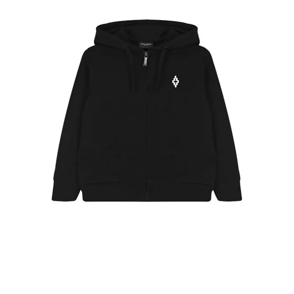 Хлопковый кардиган на молнии с капюшоном Marcelo Burlon Kids of Milan
