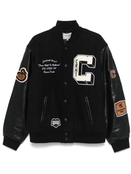 Carhartt WIP куртка-бомбер Brown Ducks, черный