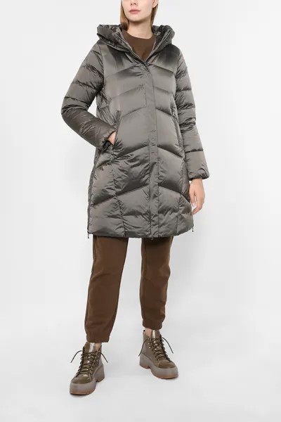 Пуховик женский GEOX W2626GT2566 серый 42 IT