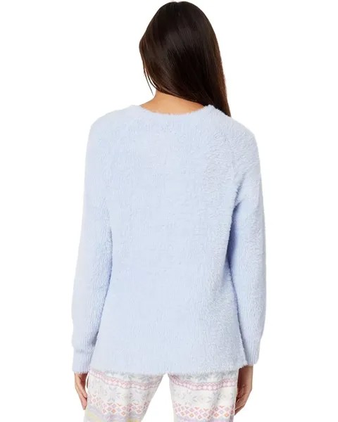 Свитер P.J. Salvage Feather Knit Long Sleeve Sweater, цвет Blue Mist