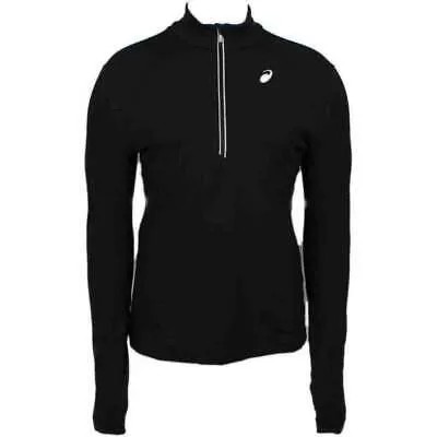 Черная женская повседневная спортивная верхняя одежда ASICS Thermal Xp Half Zip Jacket WR2186-9