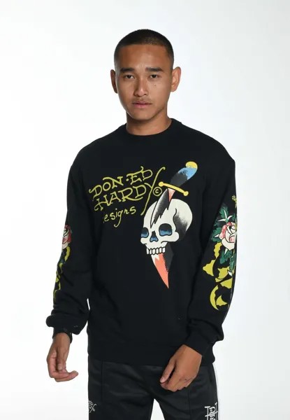 Толстовка Skull-Dagz Crew Neck Ed Hardy, черный