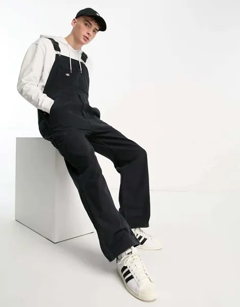 Черные холщовые комбинезоны Dickies Dickies