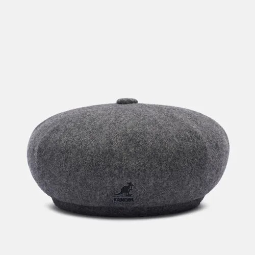 Берет KANGOL wool jax, шерсть, утепленный, размер m, серый