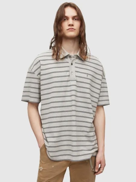 Топ-поло с короткими рукавами Hayden AllSaints, серый мергель