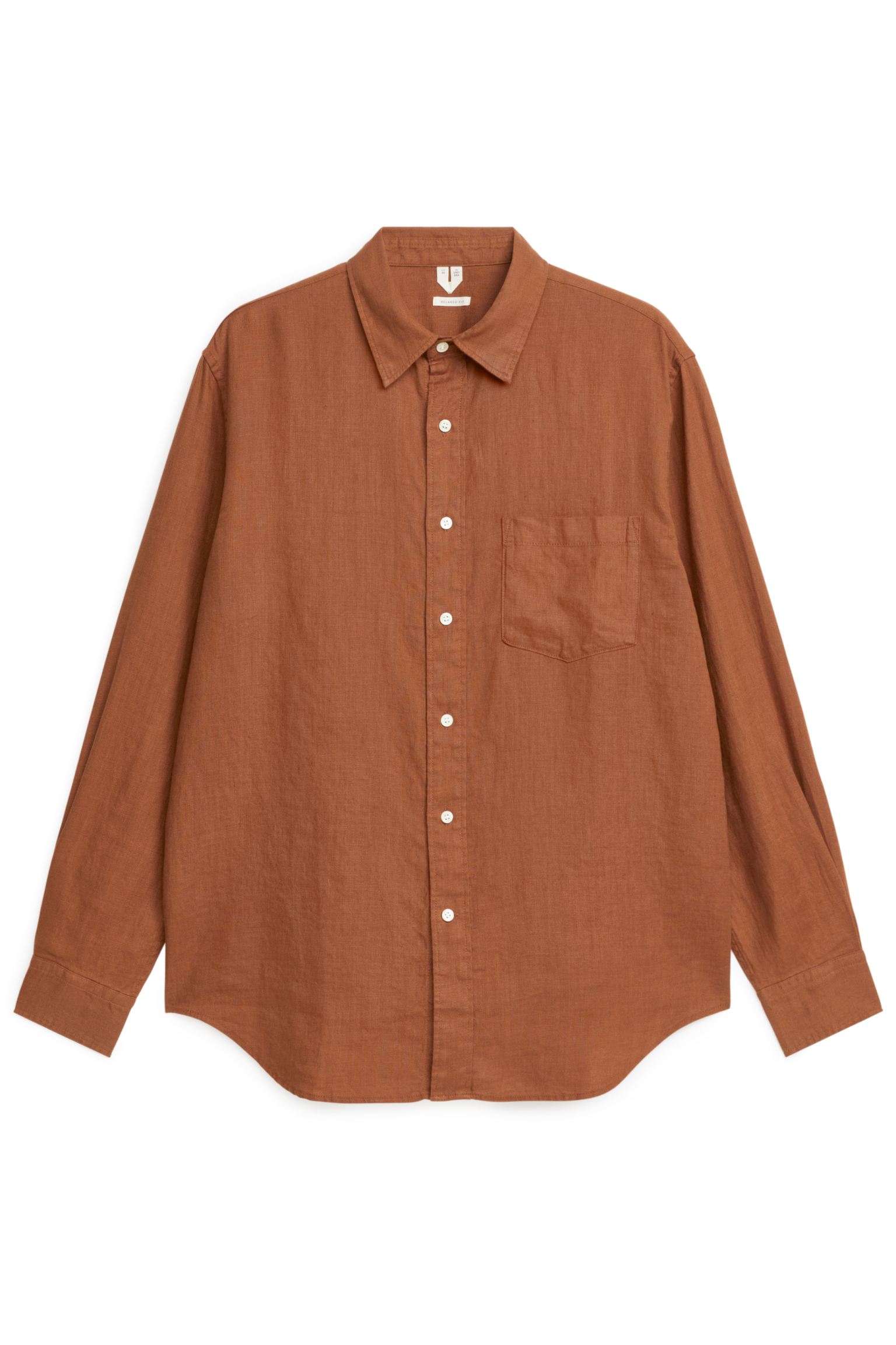 Рубашка мужская ARKET 1056472006 коричневая 54 RU (доставка из-за рубежа)