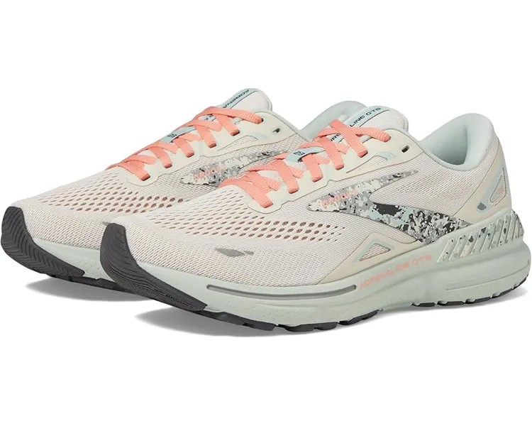 Кроссовки Brooks Adrenaline GTS 23, цвет Whitecap/Surf/Flower