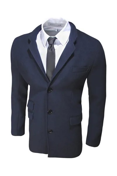 Пальто-пиджак мужское Envy Lab P010 синее 48