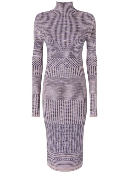 Missoni платье миди с высоким воротом, розовый