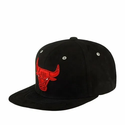 Бейсболка Mitchell & Ness, размер OneSize, черный/красный