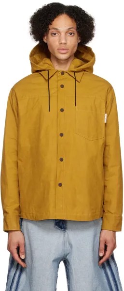 Желтая вощеная куртка Marni