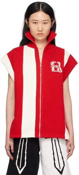 Красно-белый полосатый жилет Charles Jeffrey Loverboy
