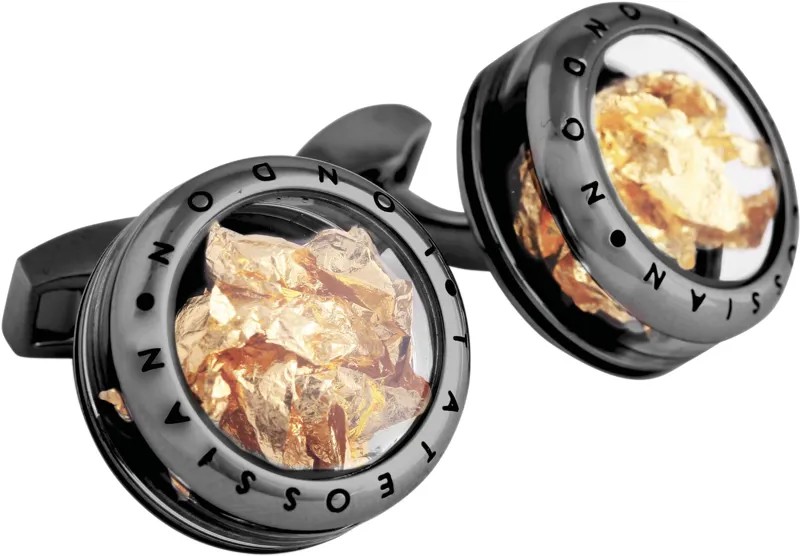 Запонки мужские Tateossian CL6639 черные