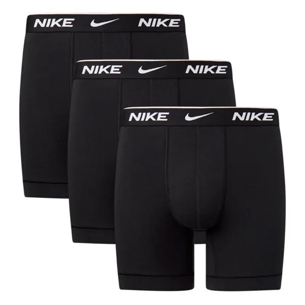 Боксеры Nike Boxershorts Everyday Cotton Stretch Boxer Brief 3P, черный