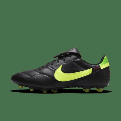 Бутсы Nike Premier 3 FG Low-Top Soccer Cleats, цвет Black/Green Strike/Bright Crimson/Volt