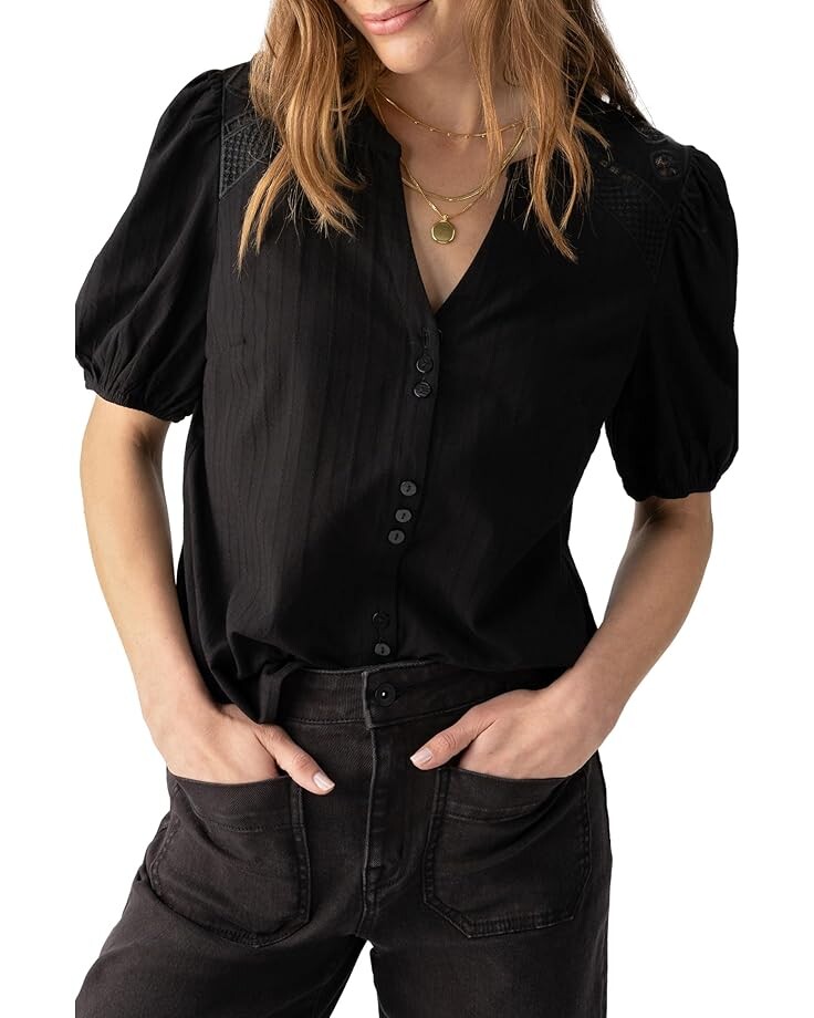 Блузка Sanctuary Lift Me Up Blouse, черный
