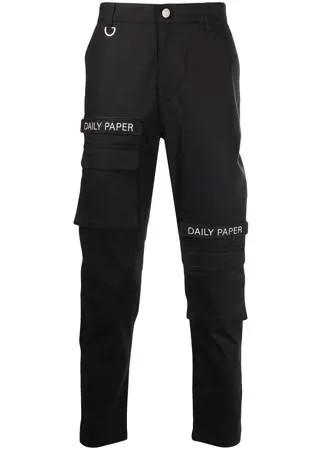 Daily Paper брюки карго с нашивкой-логотипом